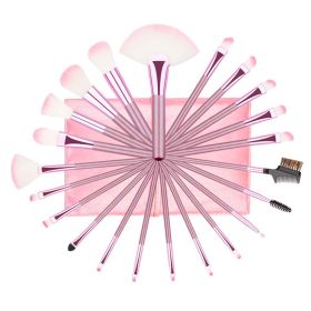 22pcs pink brushes set with bag